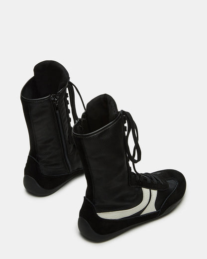 PAXTIN Black Multi Women's High-Top Lace-Up Sneaker Steve Madden BLACK MULTI