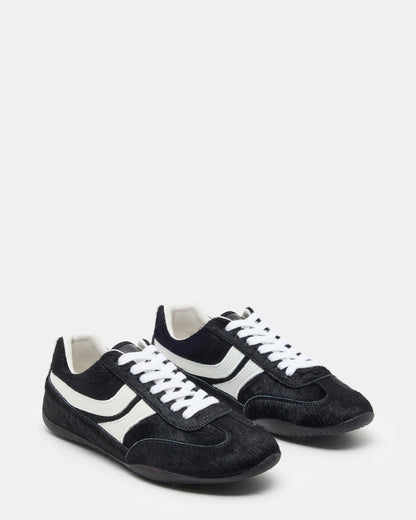 DOBSON Black Multi Women's Low-Top Lace-Up Sneaker Steve Madden BLACK MULTI