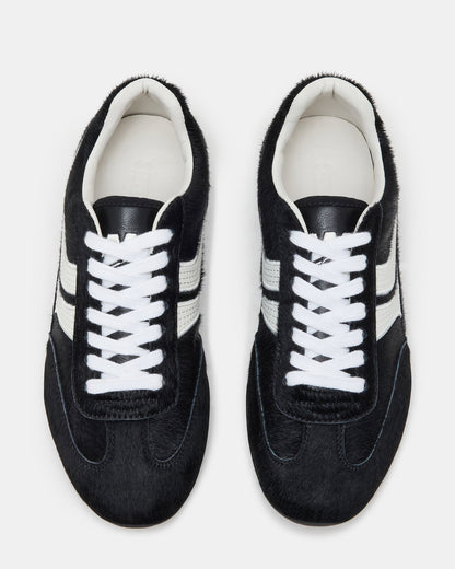 DOBSON Black Multi Women's Low-Top Lace-Up Sneaker Steve Madden BLACK MULTI