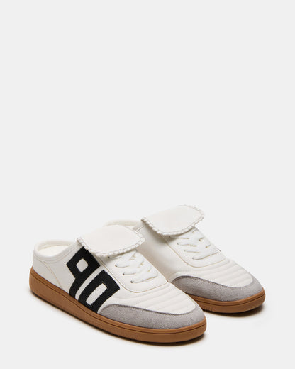NOSTALGIC White Multi Women's Low-Top Slip-On Mule Sneaker Steve Madden WHITE MULTI