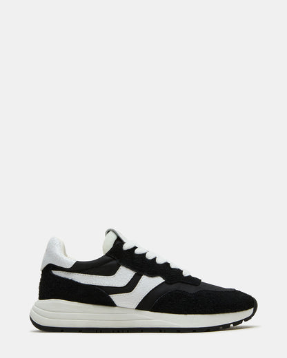BURST Black Multi Women's Low-Top Lace-Up Sneaker Steve Madden BLACK MULTI