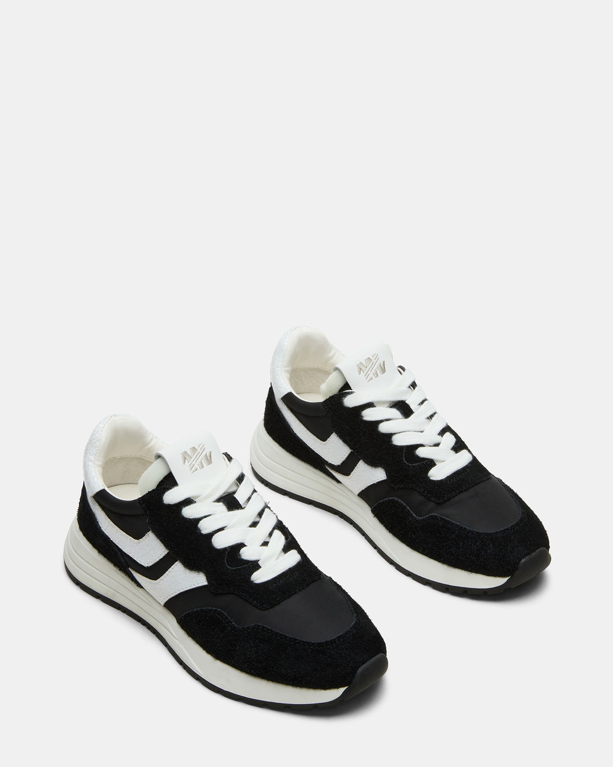 BURST Black Multi Women's Low-Top Lace-Up Sneaker Steve Madden BLACK MULTI