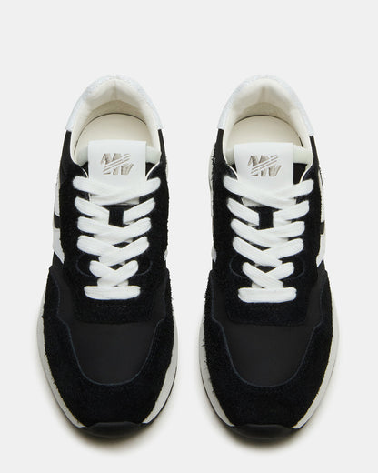 BURST Black Multi Women's Low-Top Lace-Up Sneaker Steve Madden BLACK MULTI