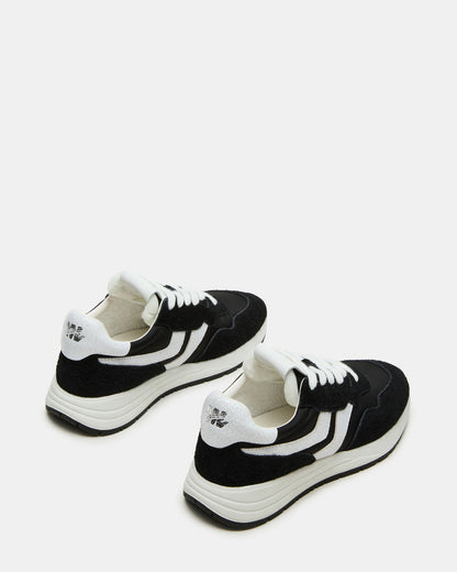 BURST Black Multi Women's Low-Top Lace-Up Sneaker Steve Madden BLACK MULTI