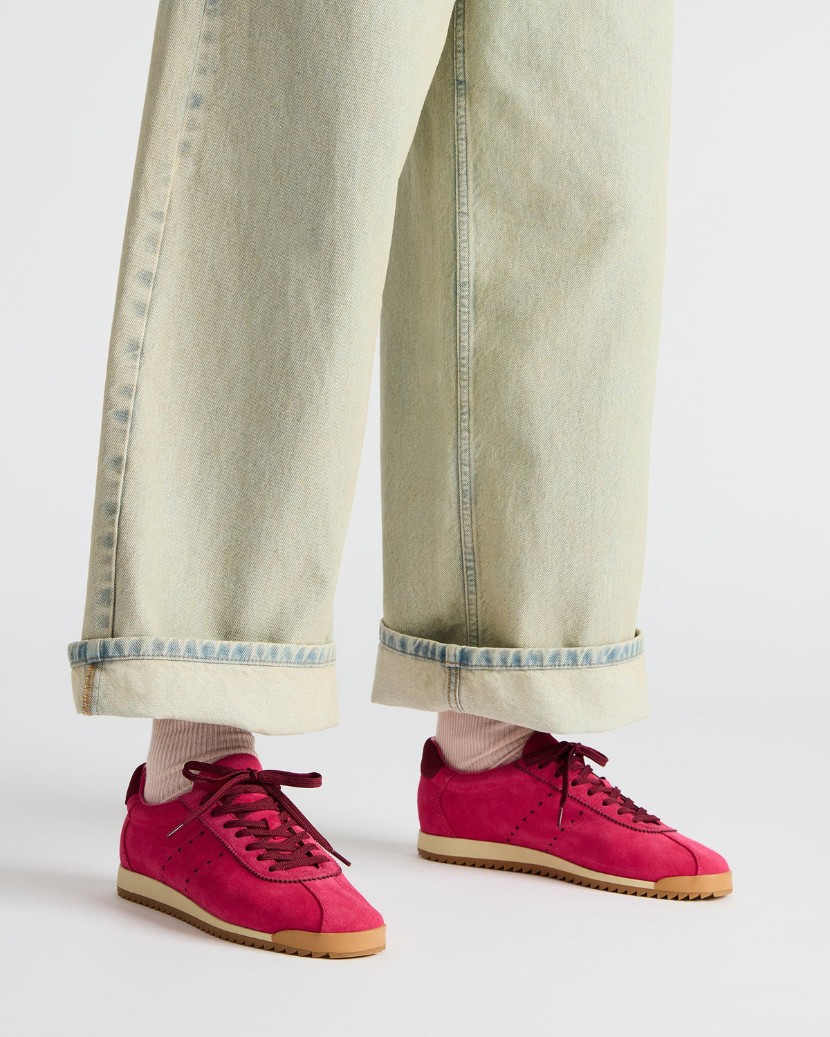 MIRAGE Hot Pink Low-Top Sneaker | Women's Sneakers Steve Madden HOT PINK