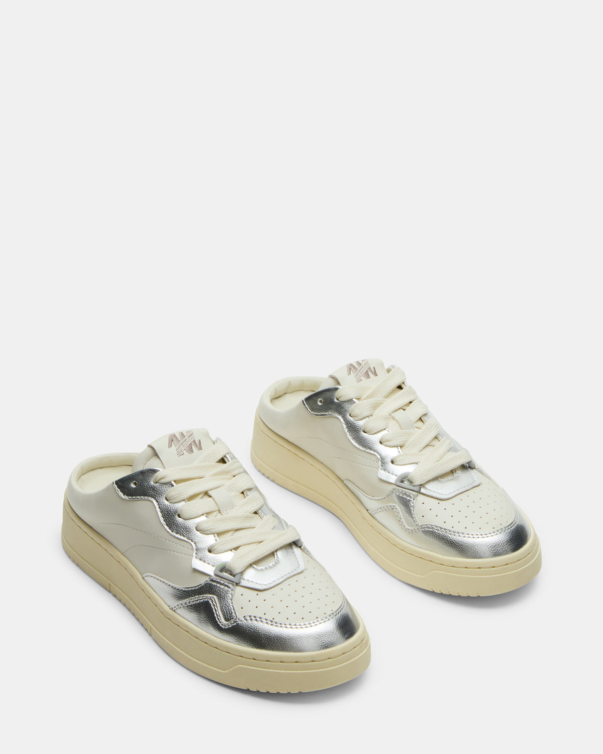 JENSEN Silver Multi Slip-On Low-Top Mule Sneaker | Women's Sneakers Steve Madden SILVER MULTI