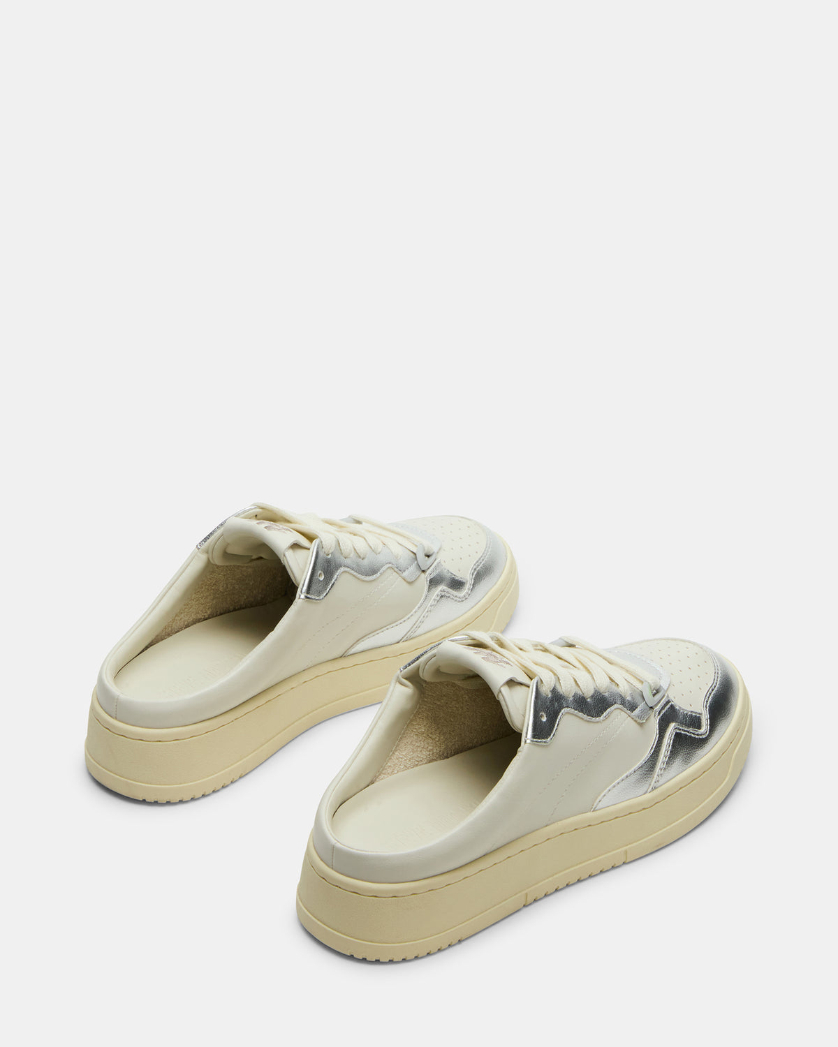 JENSEN Silver Multi Slip-On Low-Top Mule Sneaker | Women's Sneakers Steve Madden SILVER MULTI