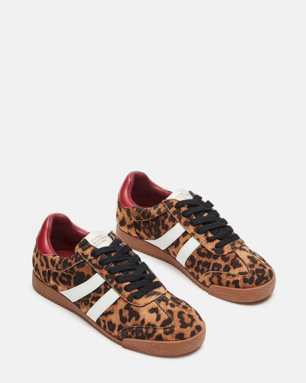 HUDSIN Leopard Women's Lace-Up Low-Top Sneaker Steve Madden LEOPARD