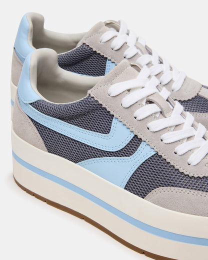 JUDGE Grey Multi Platform Low-Top Lace-Up Women's Sneaker Steve Madden GREY MULTI