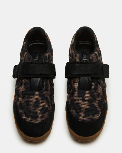 AGILITY Leopard Velcro Women's Mary Jane Low-Top Sneaker Steve Madden LEOPARD