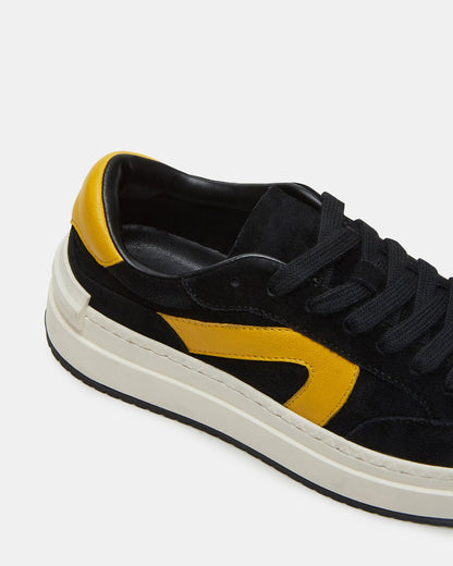 KICKFLIP Black Suede Platform Low-Top Sneaker | Women's Sneakers Steve Madden BLACK SUEDE