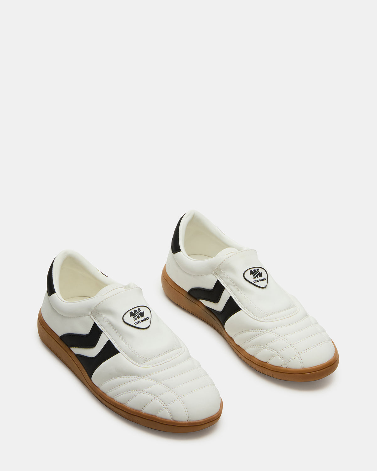 BOLT Black/White Low-Top Sneaker | Women's Sneakers Steve Madden BLACK WHITE