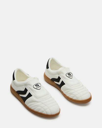 BOLT Black/White Low-Top Sneaker | Women's Sneakers Steve Madden BLACK WHITE
