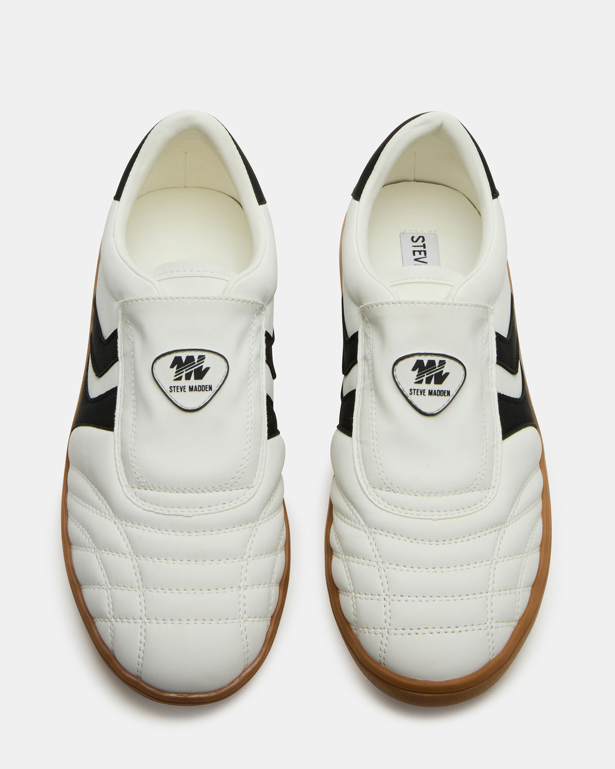 BOLT Black/White Low-Top Sneaker | Women's Sneakers Steve Madden BLACK WHITE