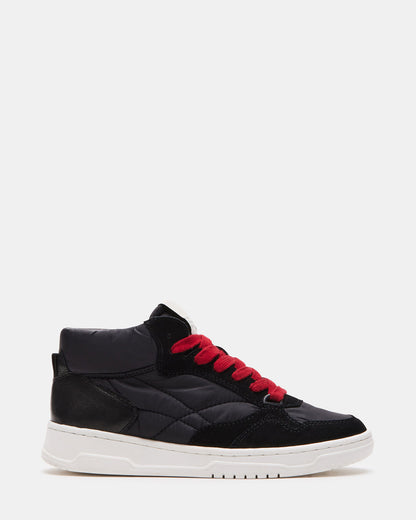 EVERETT Black Multi High-Top Lace-Up Sneaker | Women's Sneakers Steve Madden BLACK MULTI