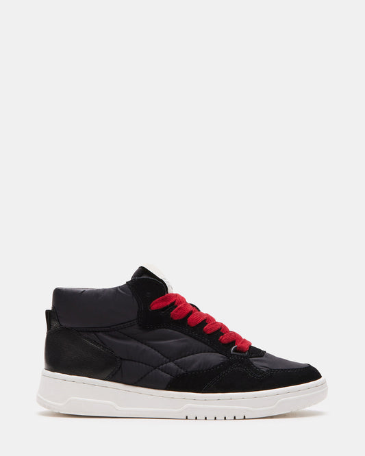 EVERETT Black Multi High-Top Lace-Up Sneaker | Women's Sneakers Steve Madden BLACK MULTI