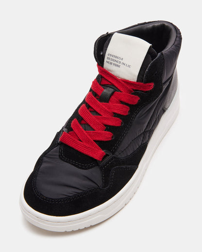 EVERETT Black Multi High-Top Lace-Up Sneaker | Women's Sneakers Steve Madden BLACK MULTI