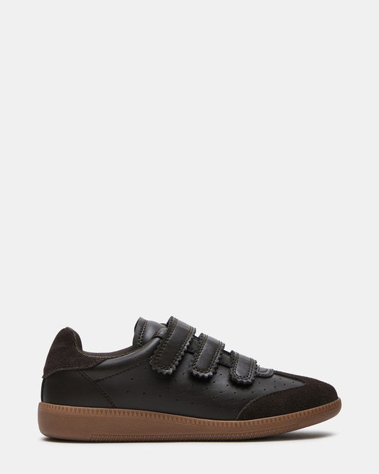 MOMENTUM Brown Suede Velcro Low-Top Women's Sneakers Steve Madden BROWN SUEDE