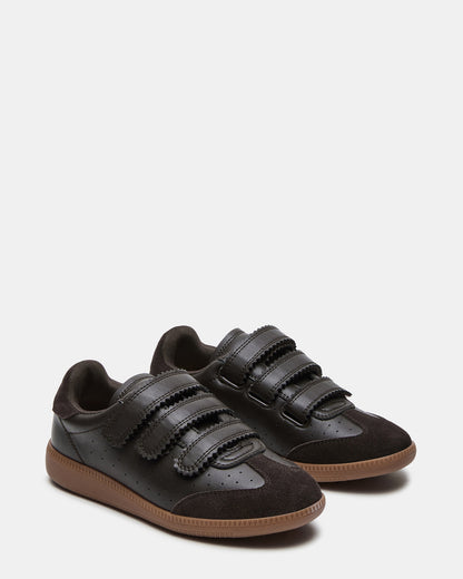 MOMENTUM Brown Suede Velcro Low-Top Women's Sneakers Steve Madden BROWN SUEDE