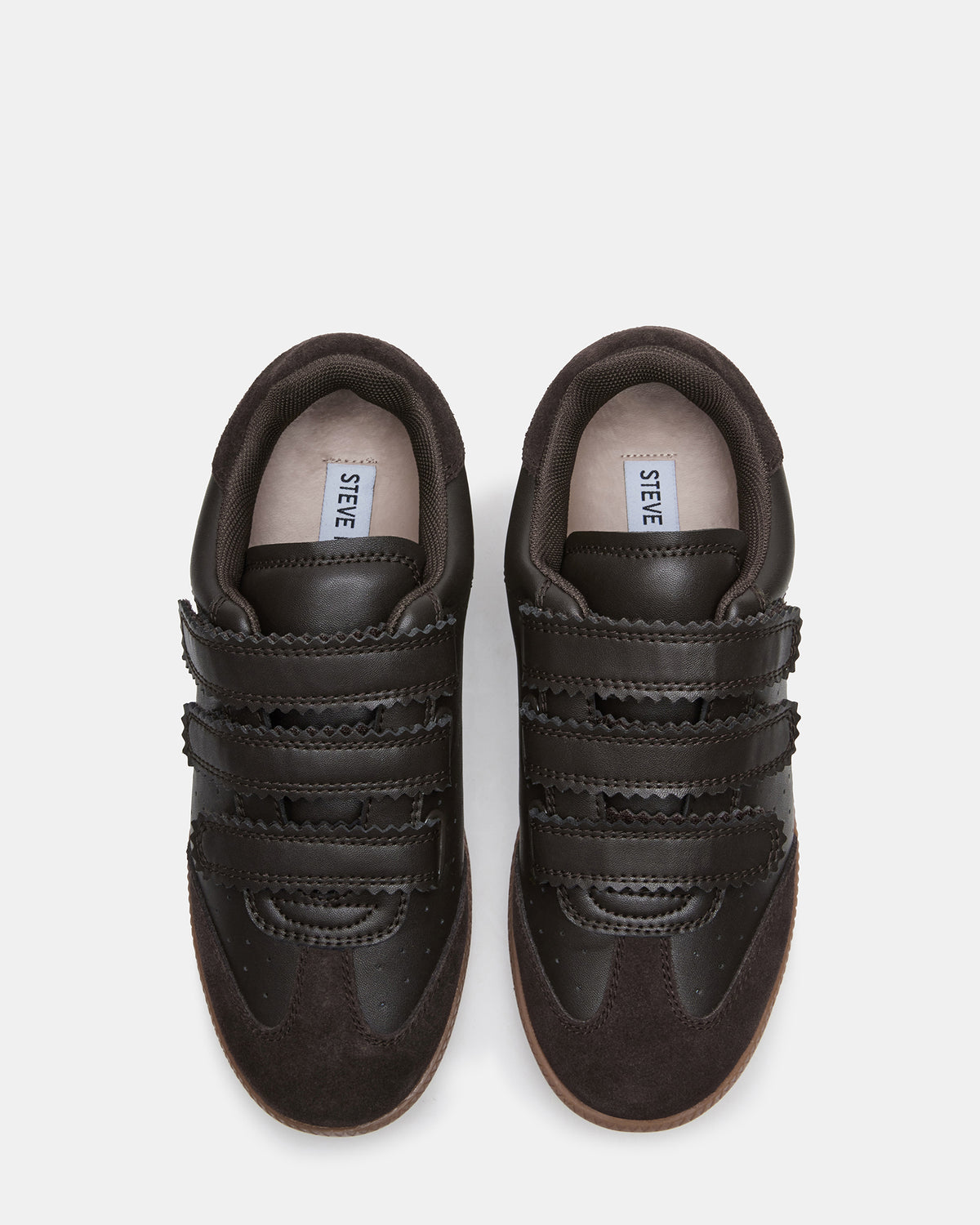 MOMENTUM Brown Suede Velcro Low-Top Women's Sneakers Steve Madden BROWN SUEDE
