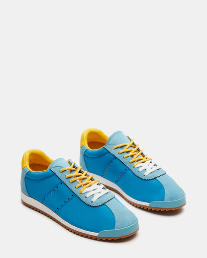 MIRAGE Blue/Yellow Low-Top Sneaker | Women's Sneakers Steve Madden BLUE YELLOW