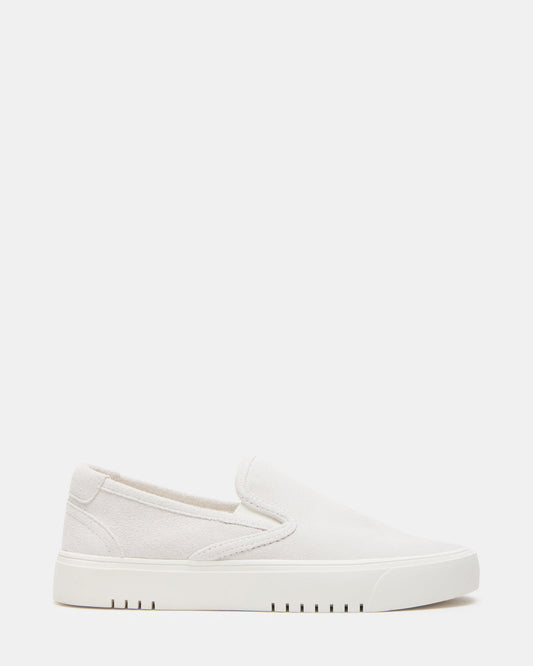 MURPHY White Suede Women's Low-Top Sneaker Steve Madden WHITE SUEDE