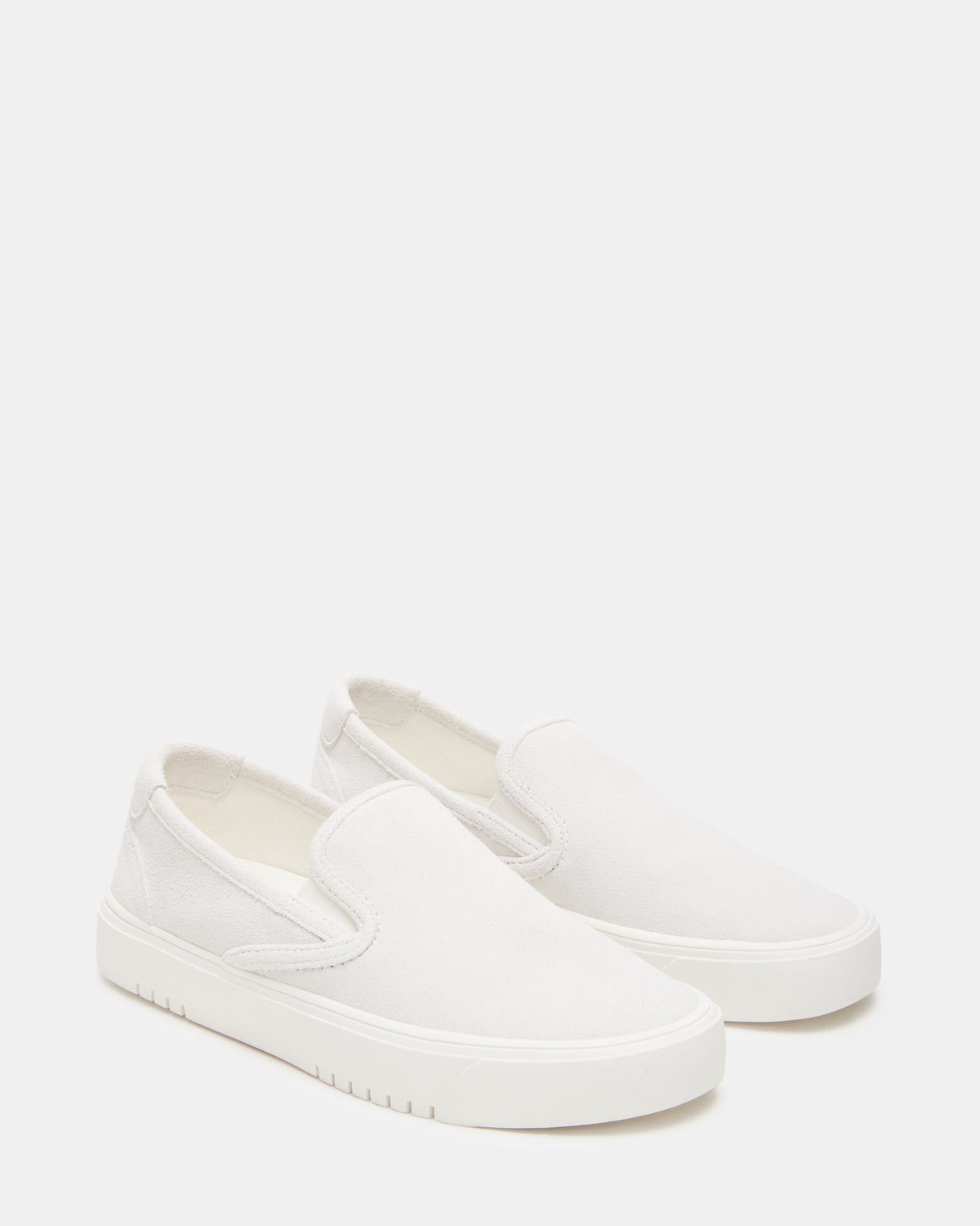 MURPHY White Suede Women's Low-Top Sneaker Steve Madden WHITE SUEDE