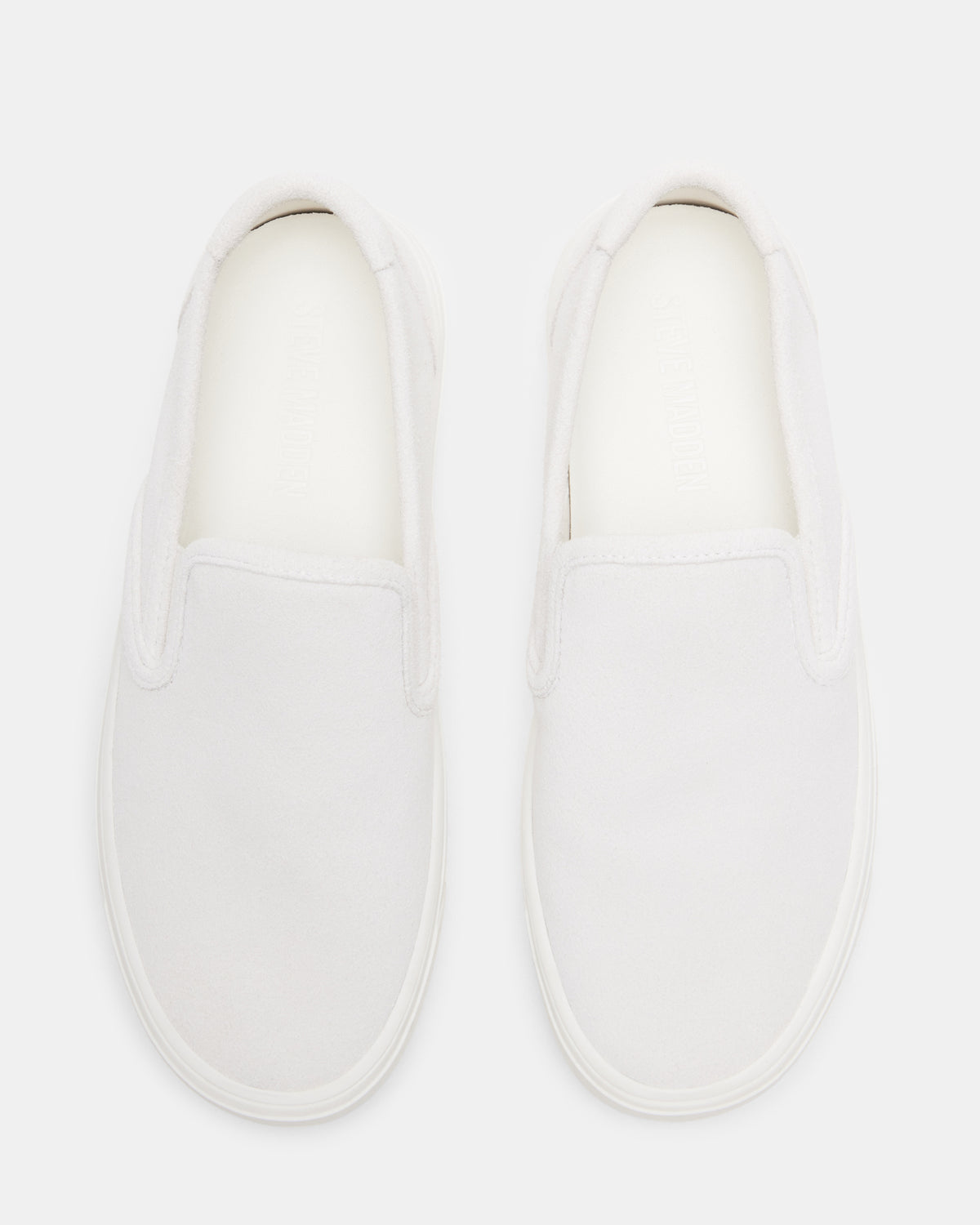 MURPHY White Suede Women's Low-Top Sneaker Steve Madden WHITE SUEDE