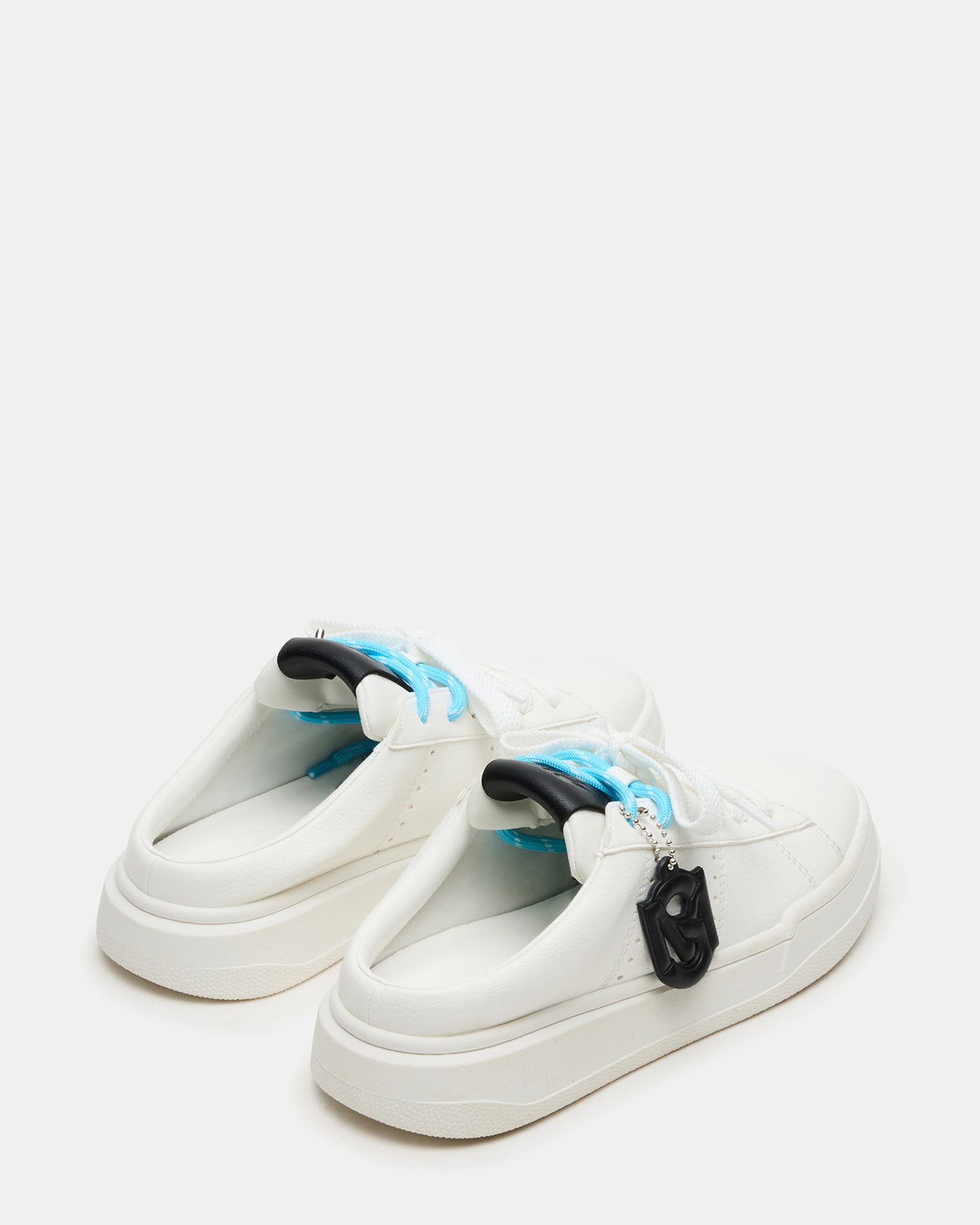 MARNEY White/Black Low-Top Lace-Up Mule Women's Sneaker Steve Madden WHITE/BLACK