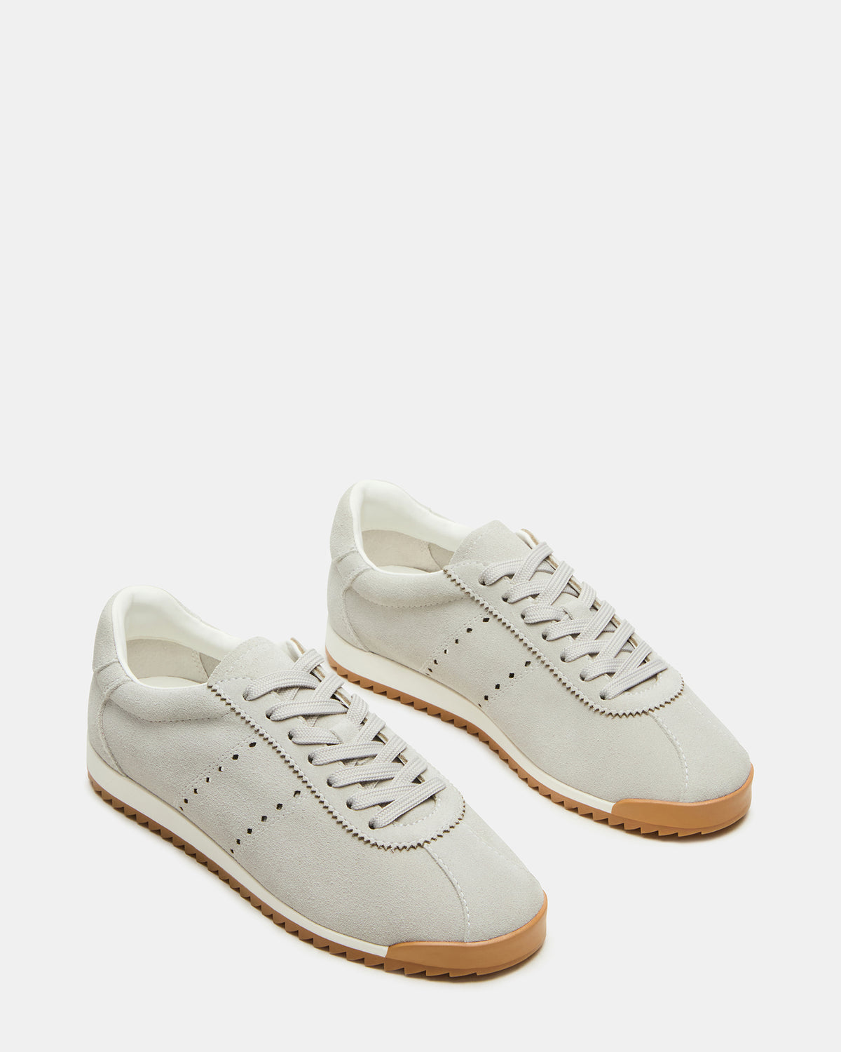 MIRAGE Grey Suede Low-Top Sneaker | Women's Sneakers Steve Madden GREY SUEDE