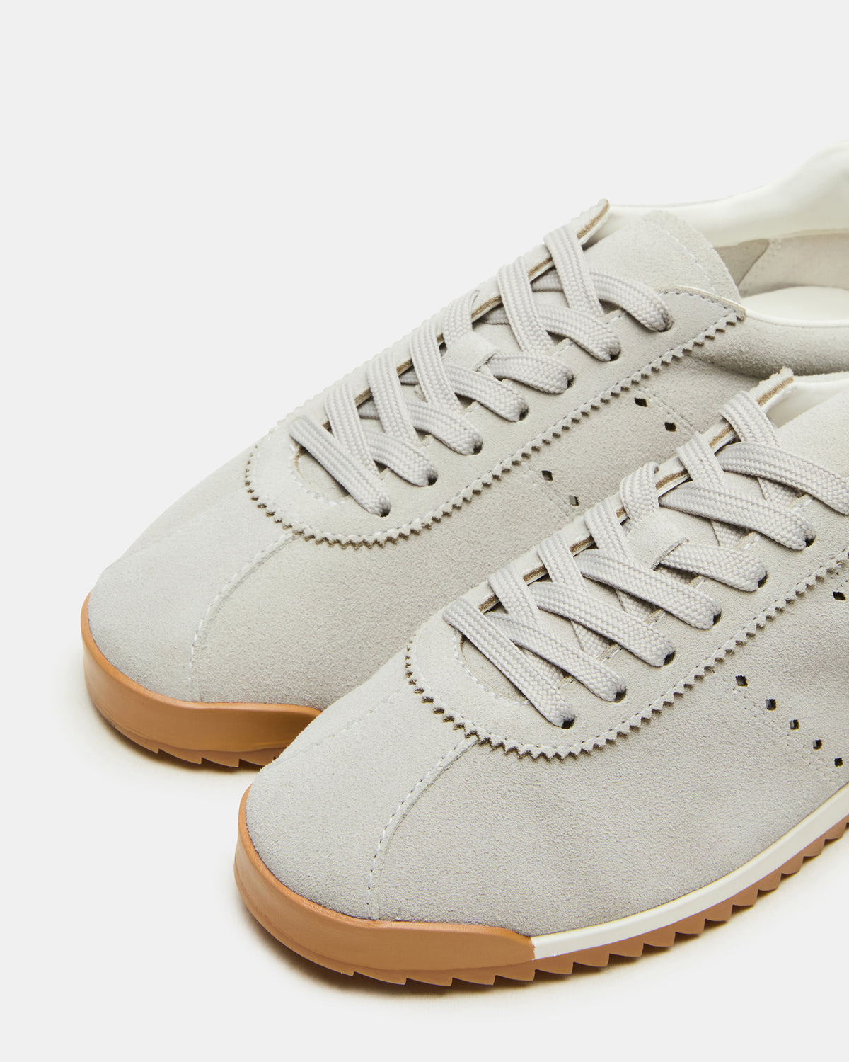MIRAGE Grey Suede Low-Top Sneaker | Women's Sneakers Steve Madden GREY SUEDE