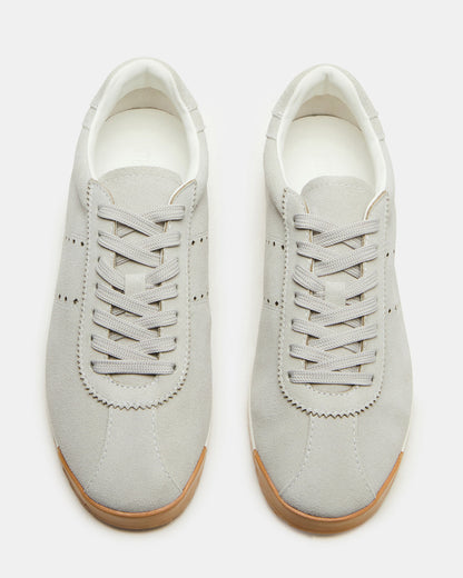 MIRAGE Grey Suede Low-Top Sneaker | Women's Sneakers Steve Madden GREY SUEDE