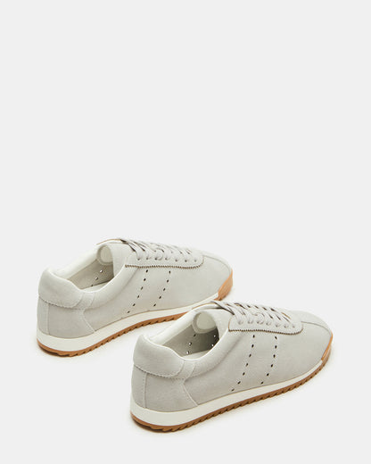 MIRAGE Grey Suede Low-Top Sneaker | Women's Sneakers Steve Madden GREY SUEDE