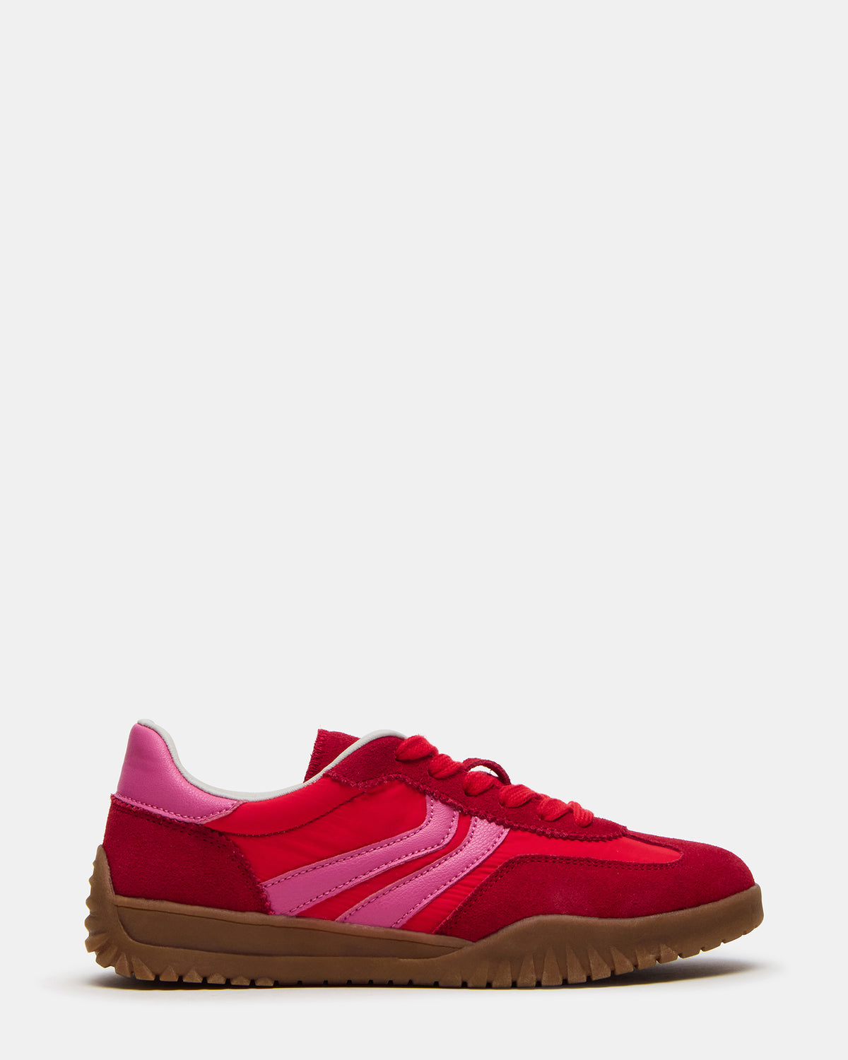 FUME Red Multi Women's Low-Top Lace-Up Sneaker Steve Madden RED MULTI
