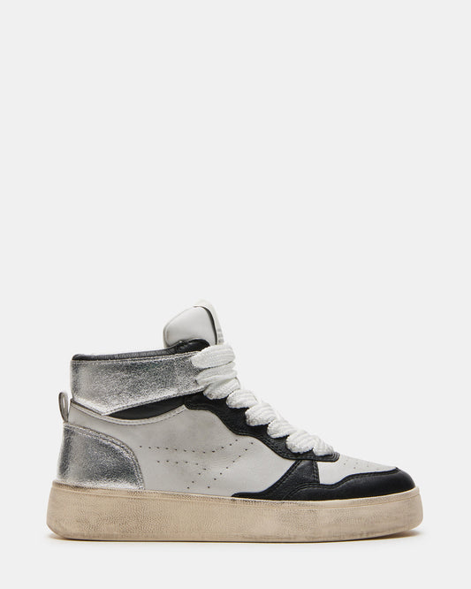 ENDLESS Black White High-Top Lace-Up Sneaker | Women's Sneakers Steve Madden BLACK WHITE