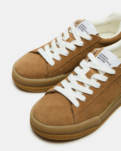 STRIVE Tan Suede Low-Top Lace-Up Sneaker | Women's Sneakers Steve Madden TAN SUEDE
