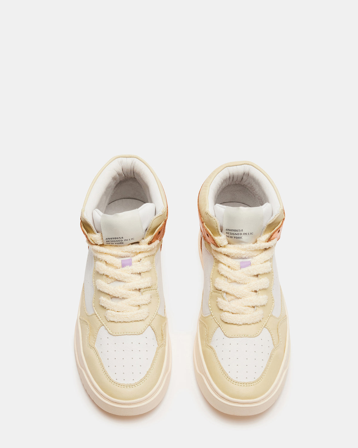 MARKED Yellow Multi High-Top Lace-Up Sneaker | Women's Sneakers Steve Madden YELLOW MULTI