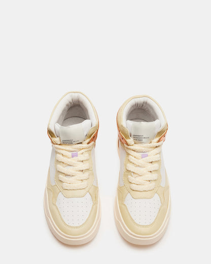 MARKED Yellow Multi High-Top Lace-Up Sneaker | Women's Sneakers Steve Madden YELLOW MULTI