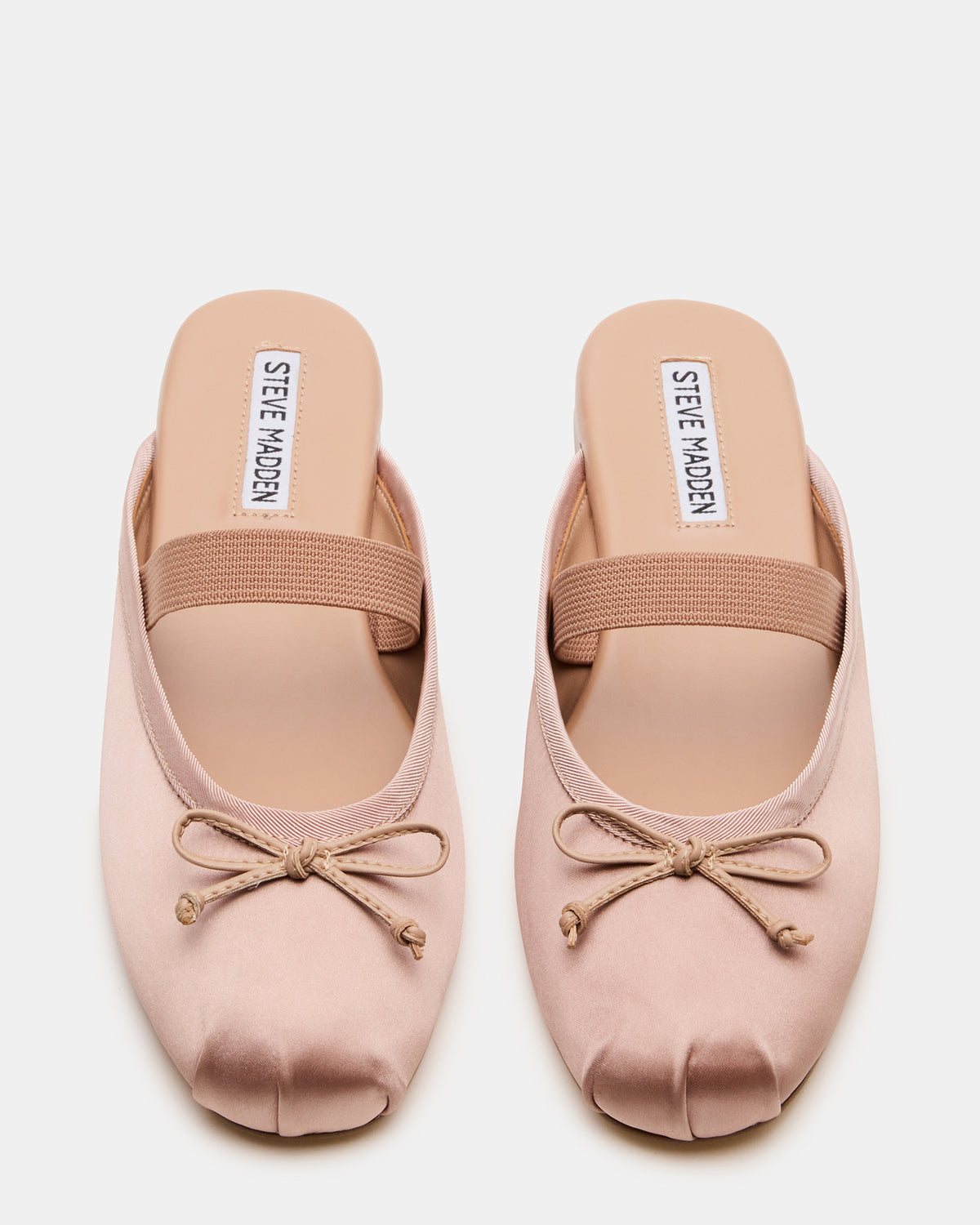 CUTESY Blush Satin Slip-On Ballet Mule Women's Flat Steve Madden BLUSH SATIN