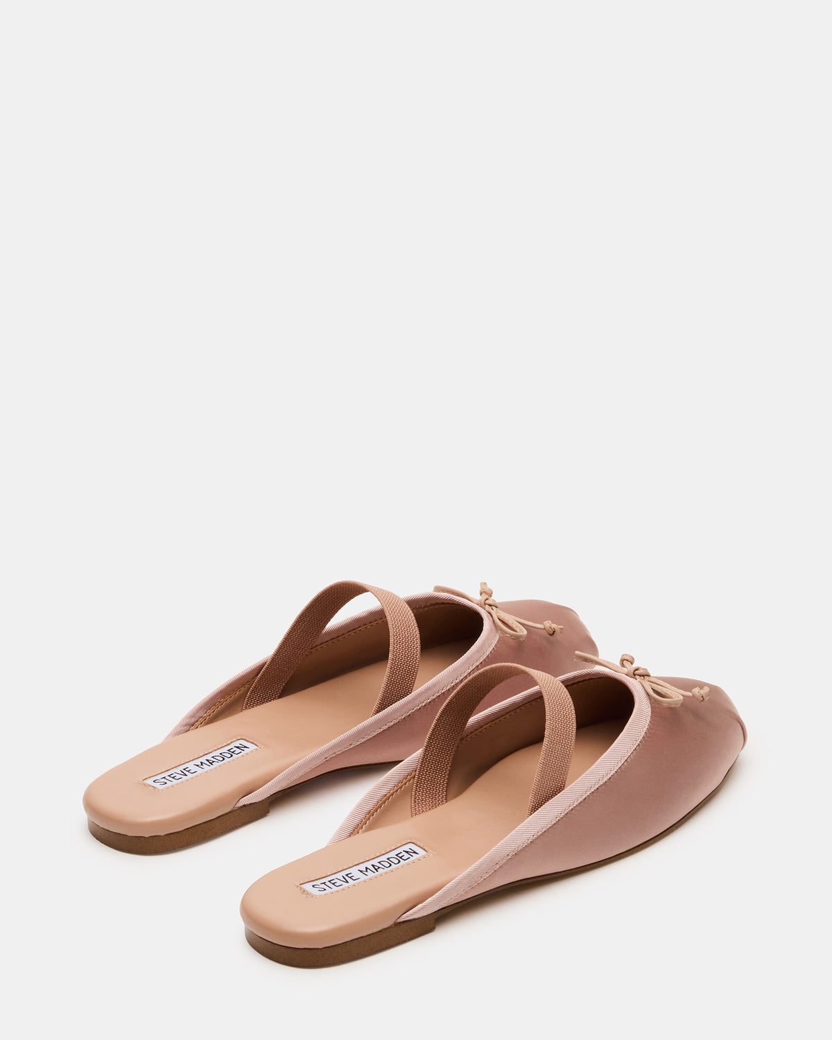 CUTESY Blush Satin Slip-On Ballet Mule Women's Flat Steve Madden BLUSH SATIN