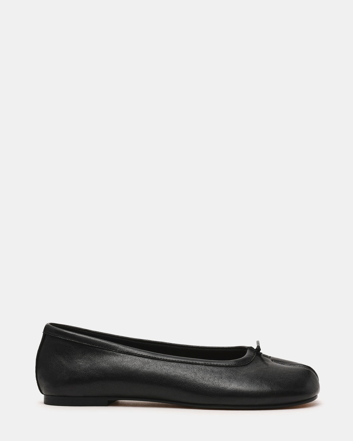 CALICO Black Leather Split Toe Tabi Women's Ballet Flat Steve Madden BLACK LEATHER