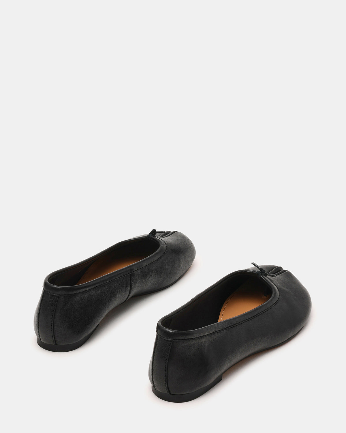 CALICO Black Leather Split Toe Tabi Women's Ballet Flat Steve Madden BLACK LEATHER