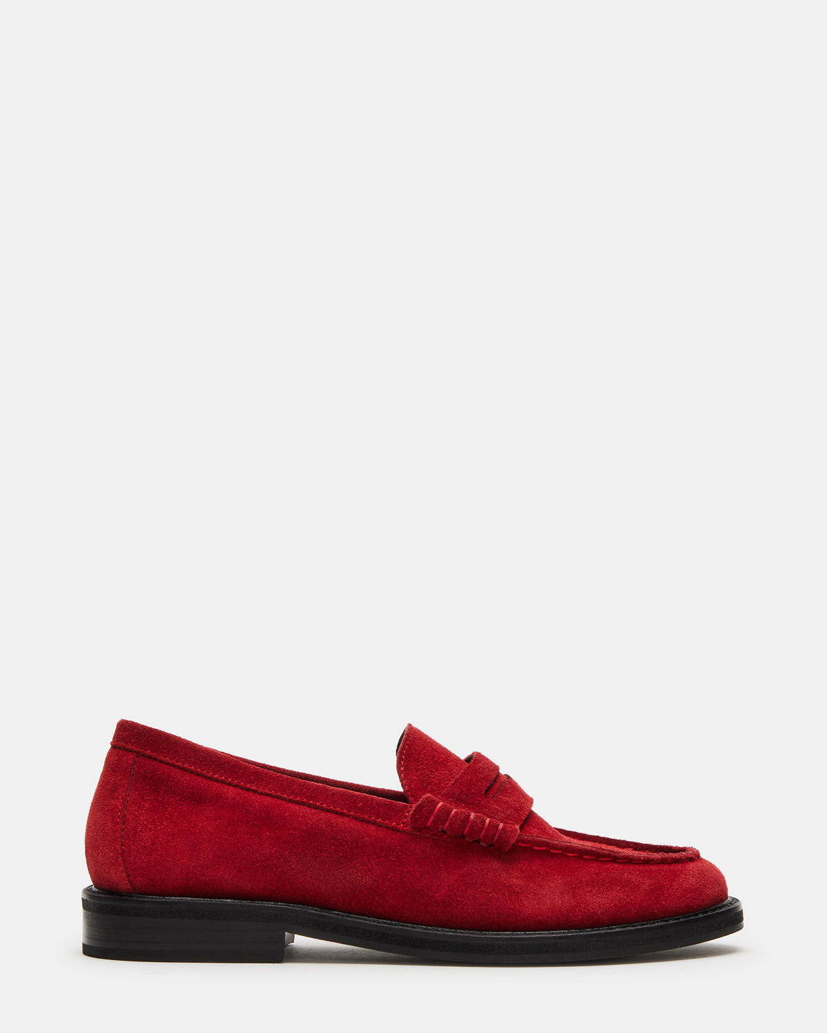 MADISON Red Suede Women's Penny Loafer Steve Madden RED SUEDE