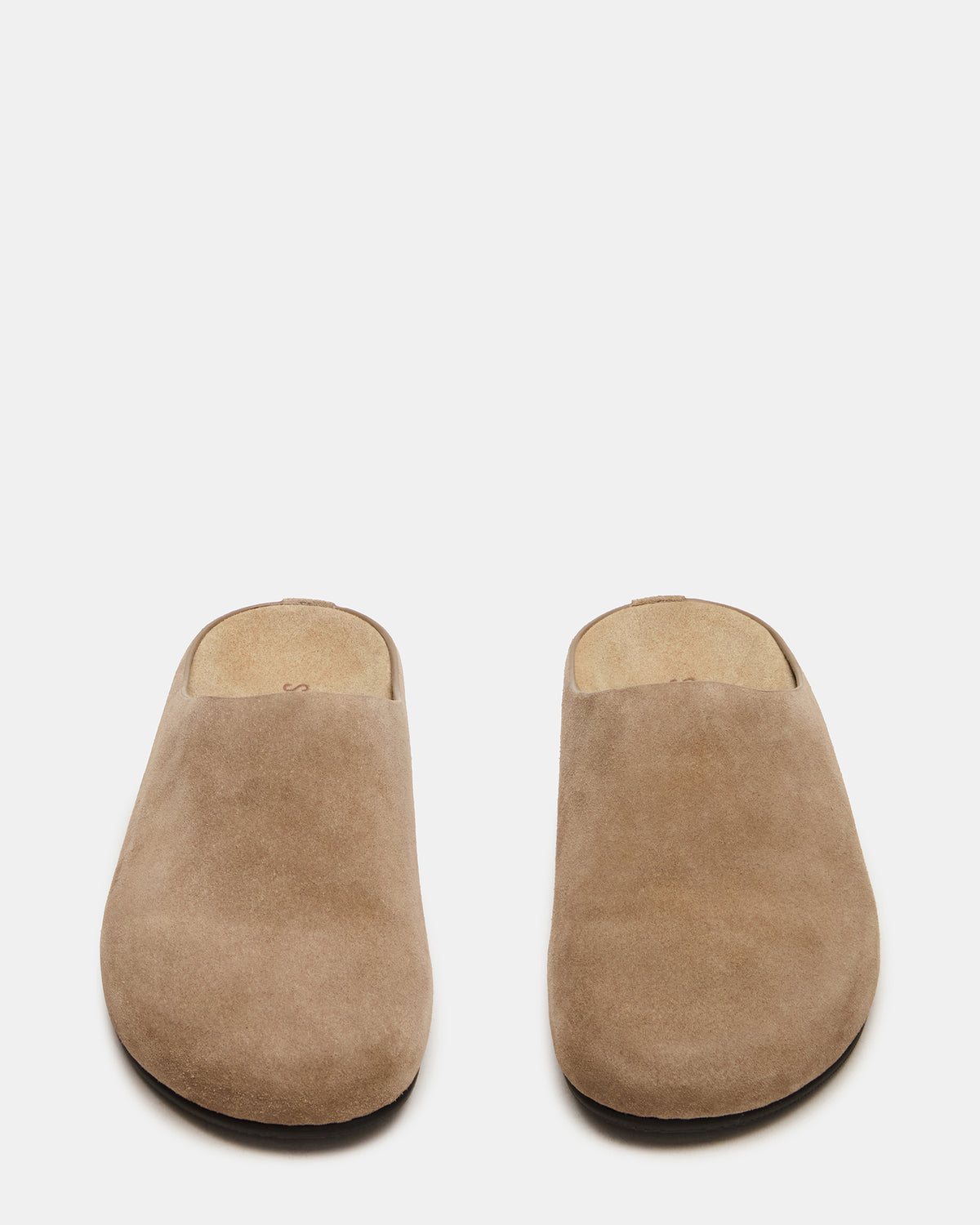 FERN Taupe Suede Mule Slip-On Round-Toe Women's Flat Steve Madden TAUPE SUEDE