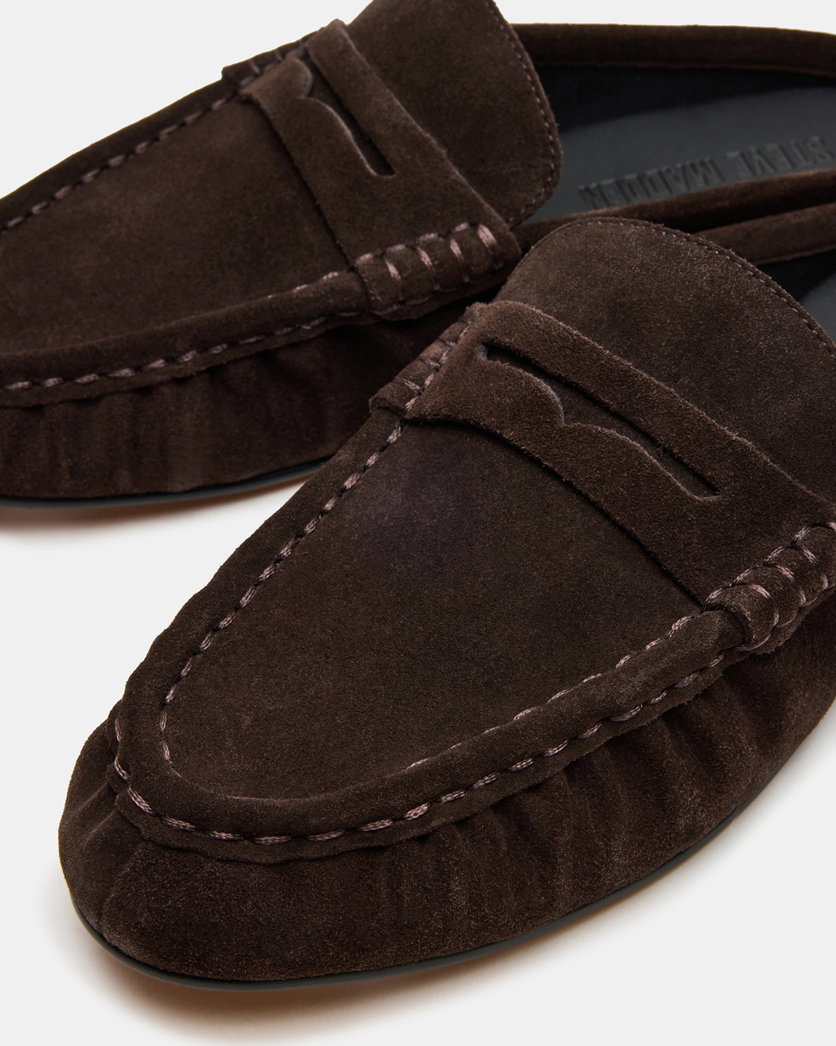 RAFE Chocolate Brown Suede Slip-On Mule Women's Flat Steve Madden CHO BRN SD