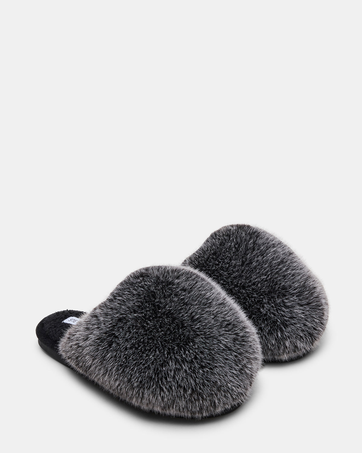 POOF GREY Slip-On Faux Fur Mule Women's Flat Steve Madden GREY