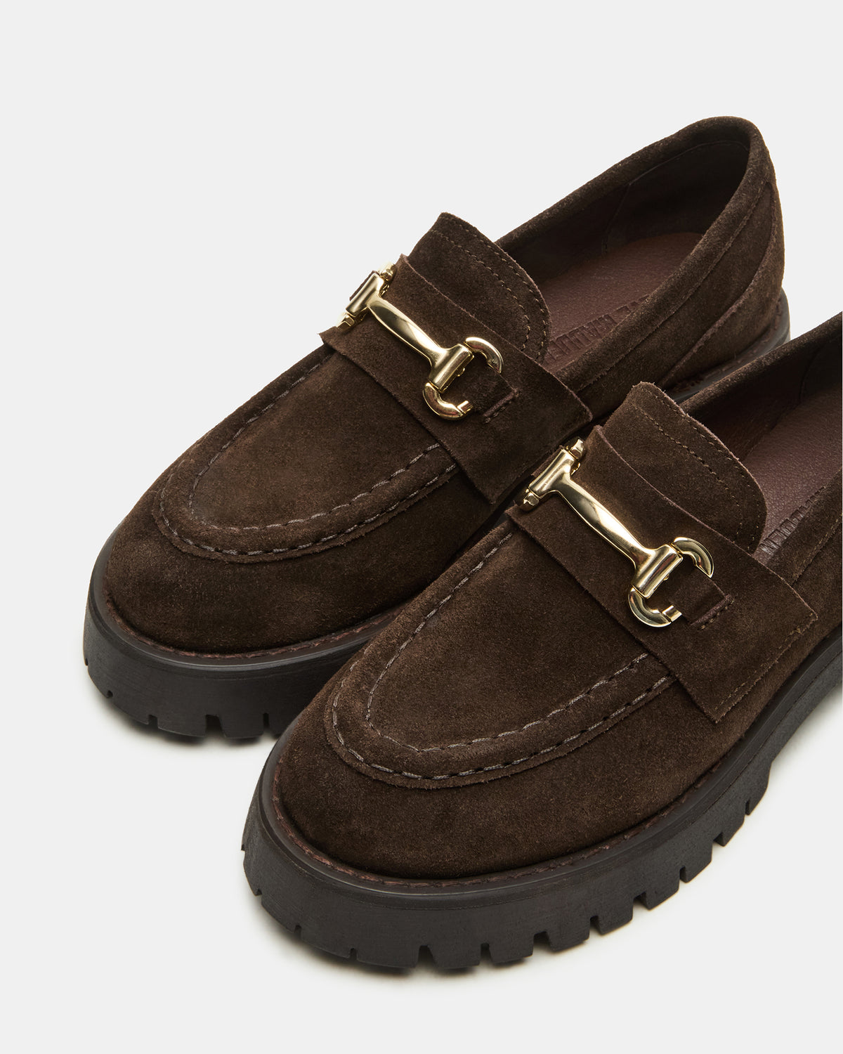 LANDO Brown Suede Lug Women's Loafer Steve Madden BROWN SUEDE