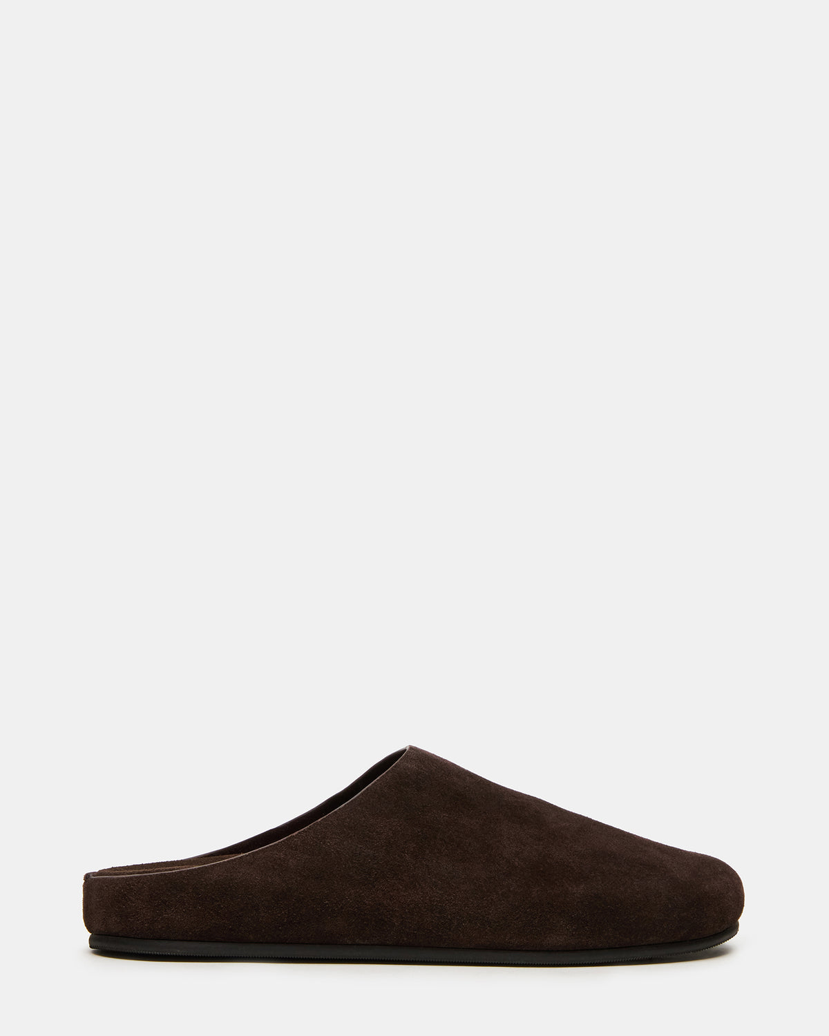 FERN Brown Suede Mule Slip-On Round-Toe Women's Flat Steve Madden BROWN SUEDE