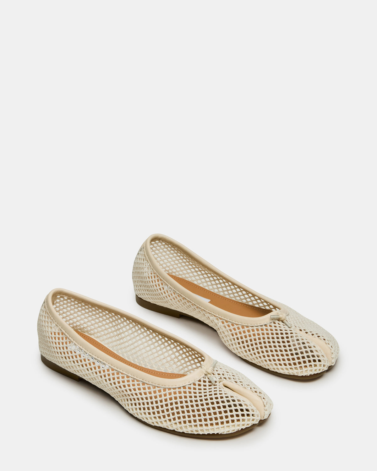 CALICO Bone Mesh Split Toe Tabi Women's Ballet Flat Steve Madden BONE