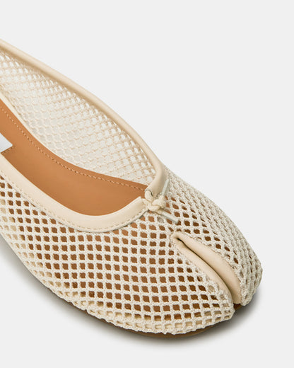 CALICO Bone Mesh Split Toe Tabi Women's Ballet Flat Steve Madden BONE
